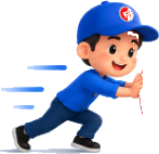 WaveX Technician Mascot